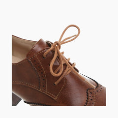 Round-Toe, Lace-Up : Brogue Shoes for Women : Namuna - 0499NmF