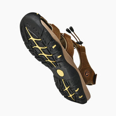 Elastic Band Closure, Comfortable : Flat Sandals for Men : Nuu - 0522NuM