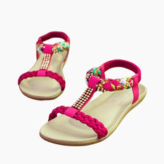 Pink Slip-On : Flat Sandals for Women : Nuu - 0539NuF