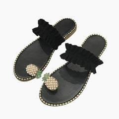 Black Breathable : Flat Sandals for Women : Nuu - 0540NuF