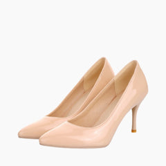 Nude Slip-On, Pointed Toe : Wedding Heels : Piari - 0549PiF