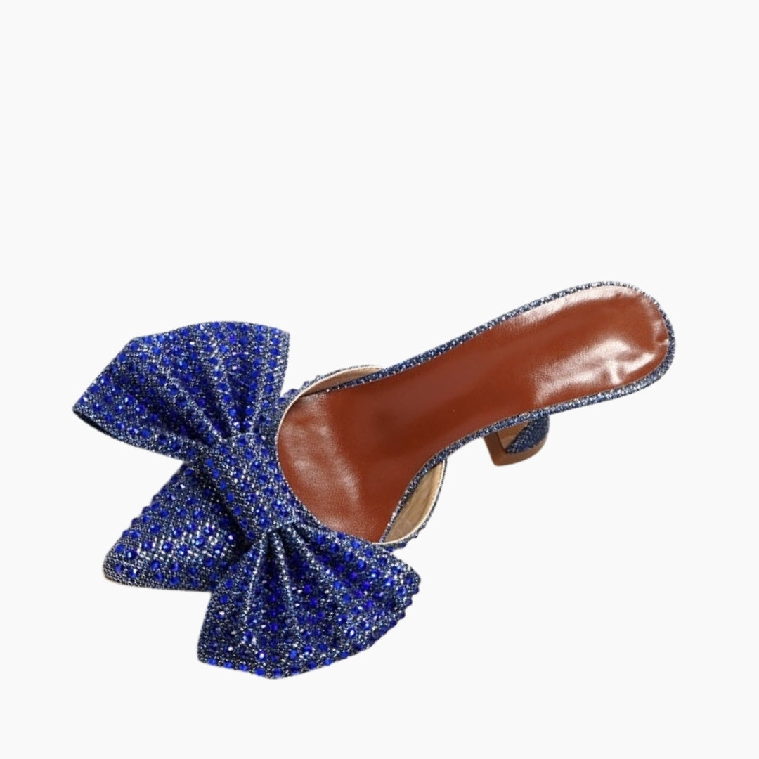 Blue Slip-On : Wedding Heels : Piari - 0556PiF