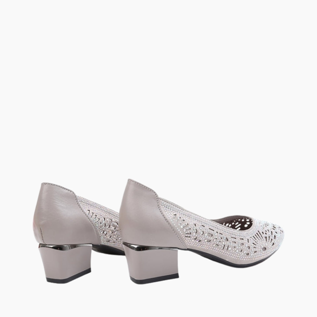 Square Heel, Handmade : Wedding Heels : Piari - 0559PiF