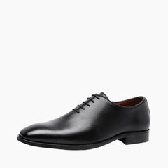 Black Anti-Slip, Wear Resistant : Oxford Shoes for Men : Purakha - 0562PuM