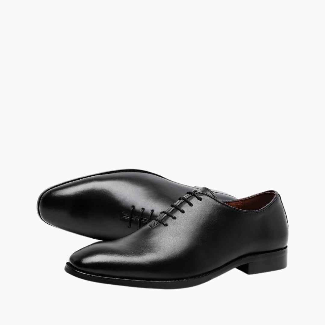 Black Anti-Slip, Wear Resistant : Oxford Shoes for Men : Purakha - 0562PuM