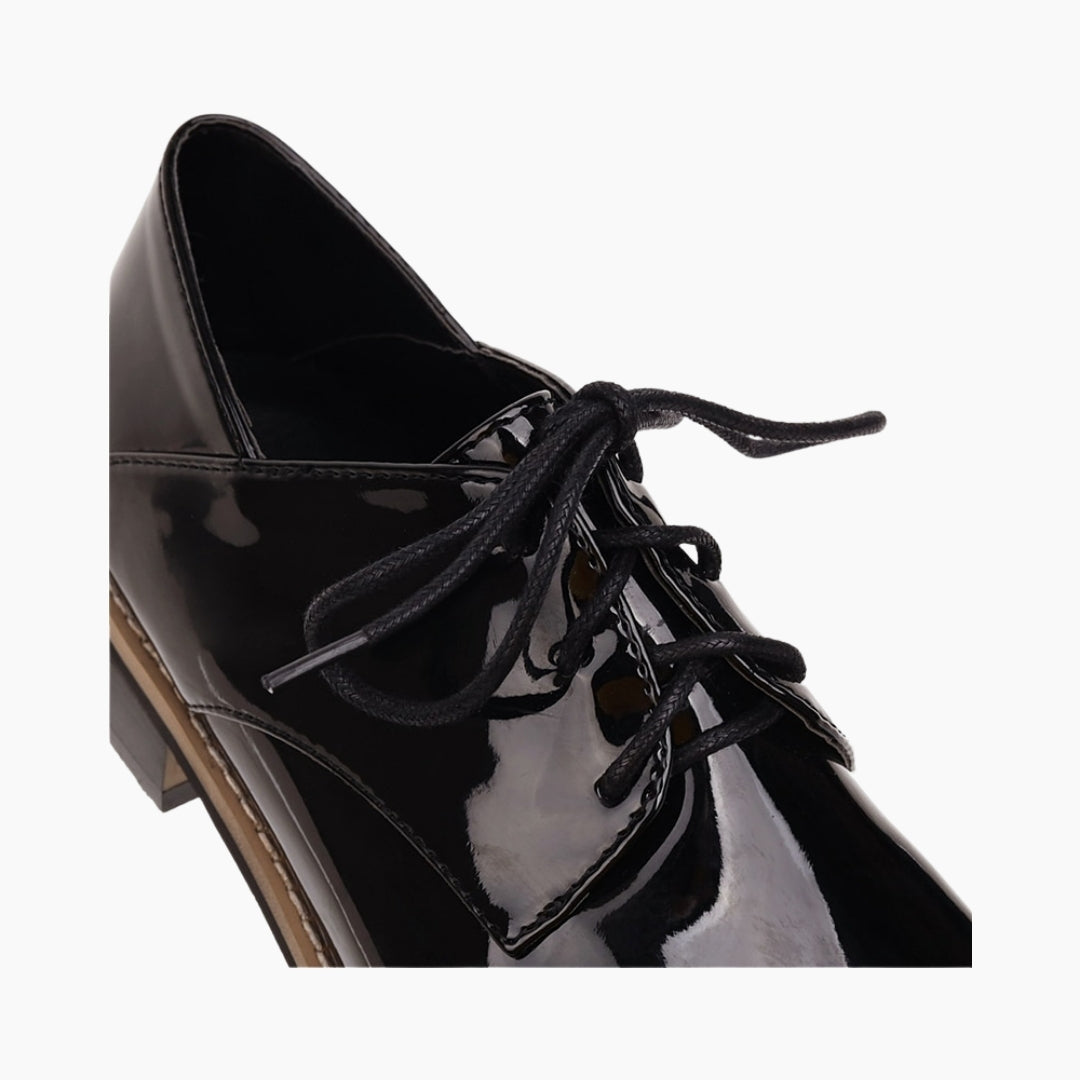 Round-Toe, Lace-Up : Oxford Shoes for Women : Purakha - 0571PuF