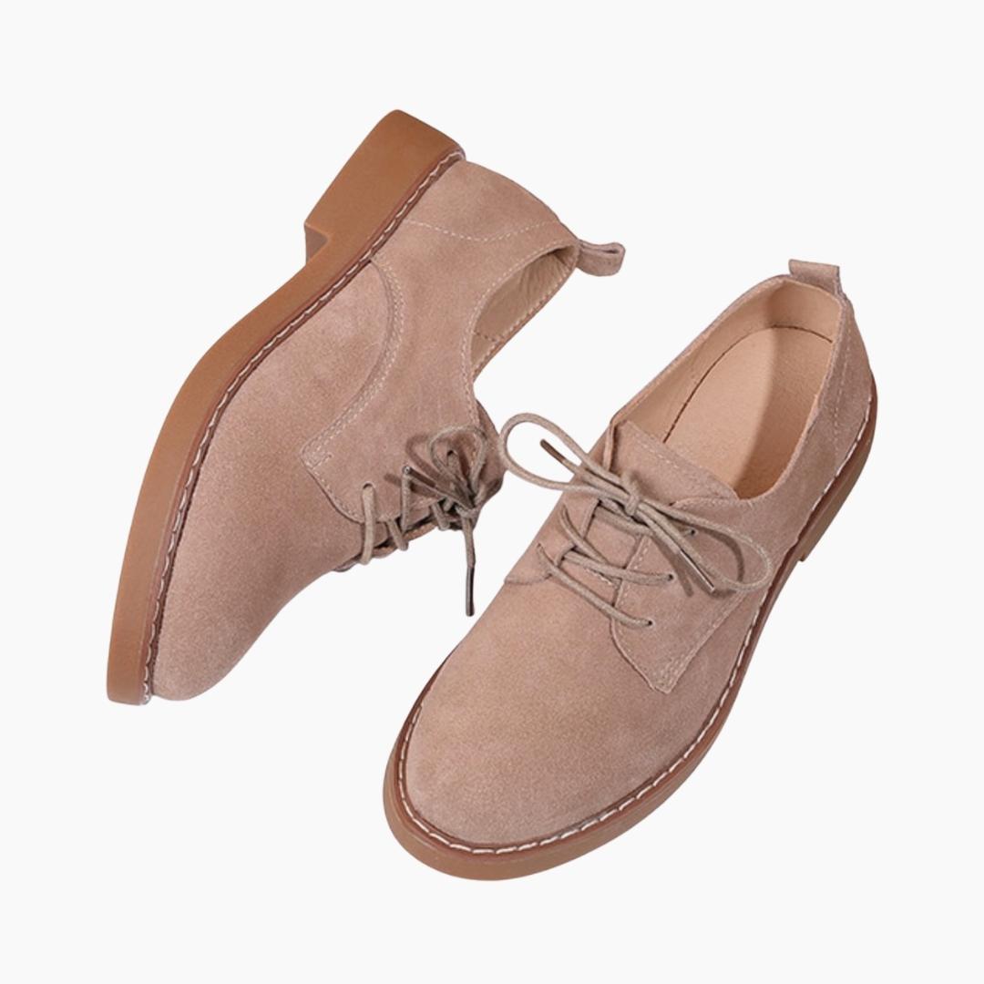 Lace-Up, Round-Toe : Oxford Shoes for Women : Purakha - 0575PuF