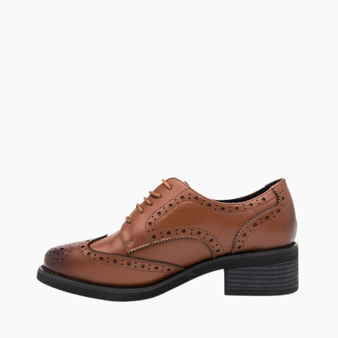 Round-Toe, Lace-Up : Oxford Shoes for Women : Purakha - 0577PuF