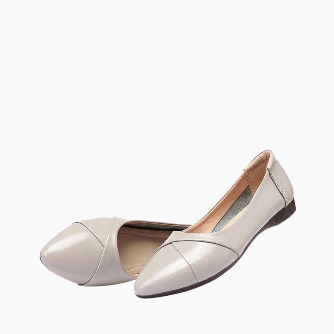 Grey Round Toe, Breathable : Comfortable Flats : Suhele - 0601SuF