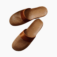Slip-On, Round-Toe: Outdoor Slippers for Men:  Sigara - 0603SiM