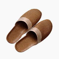 Slip-On, Round-Toe: Outdoor Slippers for Men:  Sigara - 0603SiM