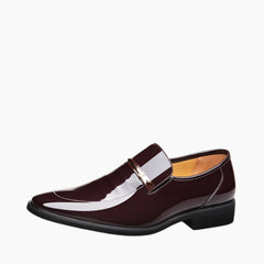 Brown Pointed-Toe, Slip-On : Men's Wedding Shoes : Viah - 0621ViM