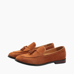 Light BRown Breathable, Slip-On : Smart Casual Shoes for Men : Teja - 0635TeM