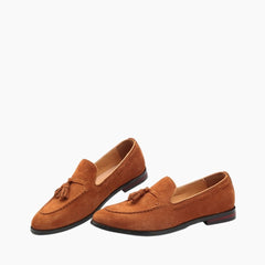 Light Brown Breathable, Slip-On : Smart Casual Shoes for Men : Teja - 0635TeM