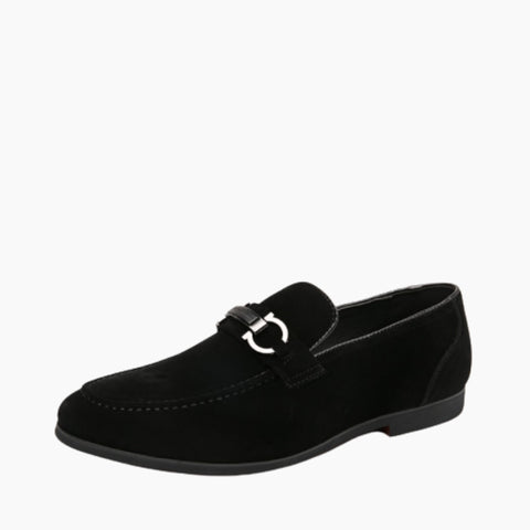 Black Slip-On, Loafers : Smart Casual Shoes for Men : Teja - 0636TeM