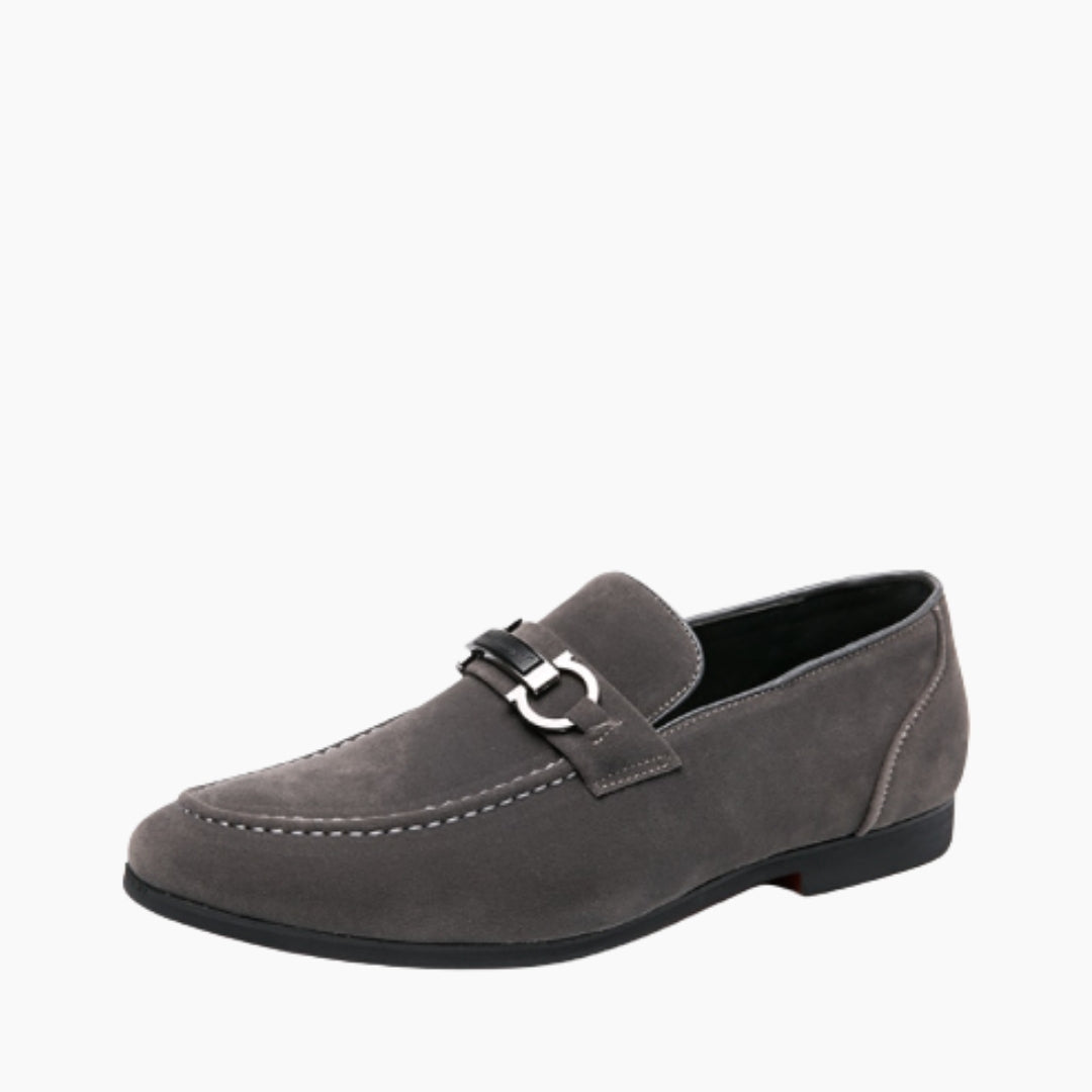 Grey Slip-On, Loafers : Smart Casual Shoes for Men : Teja - 0636TeM