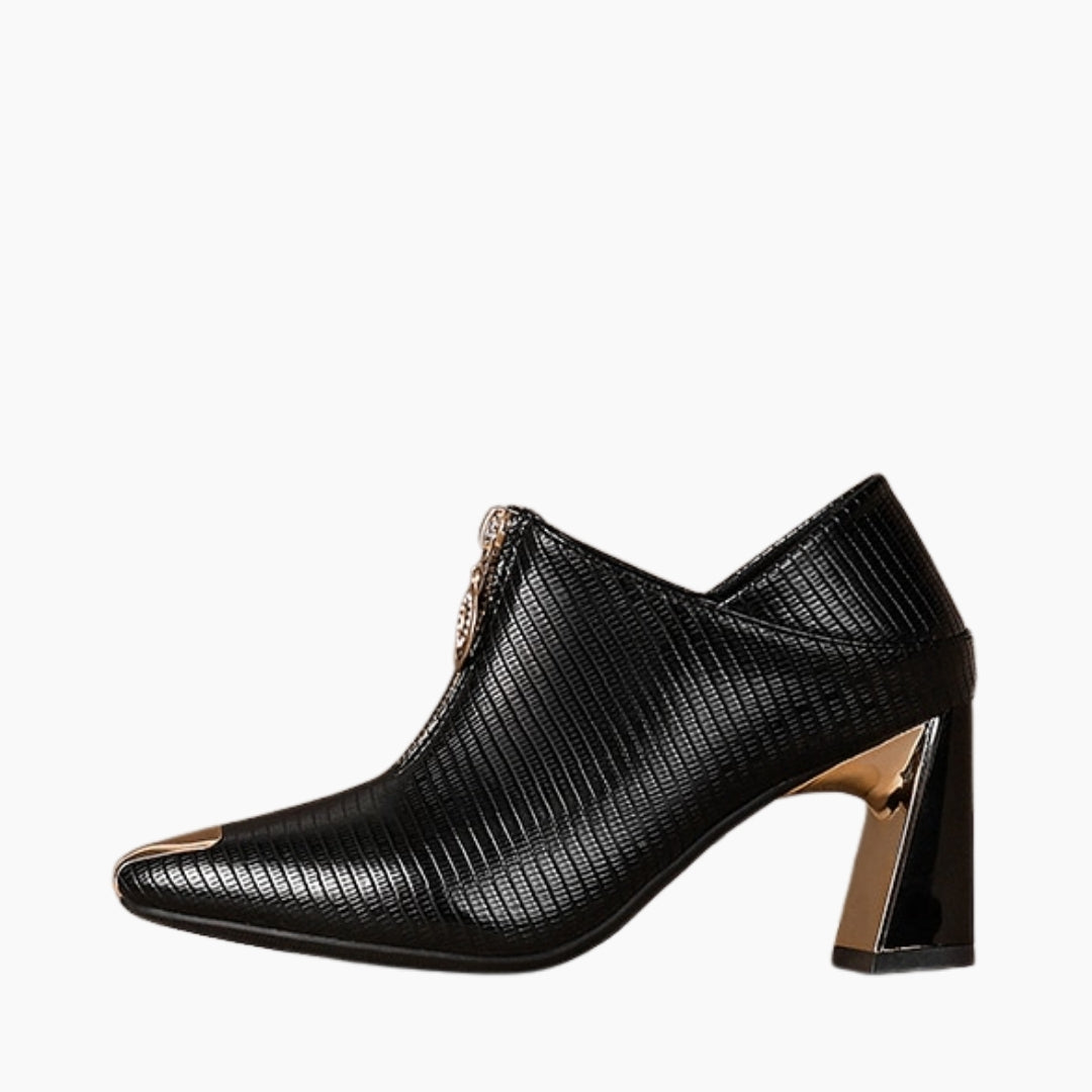 Black Textured Casual Women Heel Shoes - Selling Fast at Pantaloons.com
