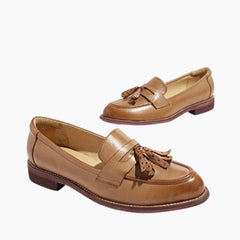 Handmade, Non-Slip Rubber : Smart Casual Shoes for Women : Teja - 0651TeF