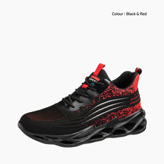 Black & Red Anti-Piercing, Oil Resistant : Safety Shoes for Women : Rakhia - 0672RaF
