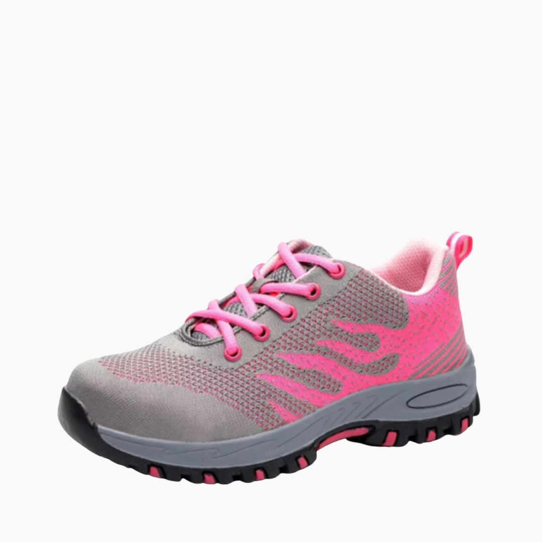 Pink & Grey Light, Anti-Piercing : Safety Shoes for Women : Rakhia - 0675RaF