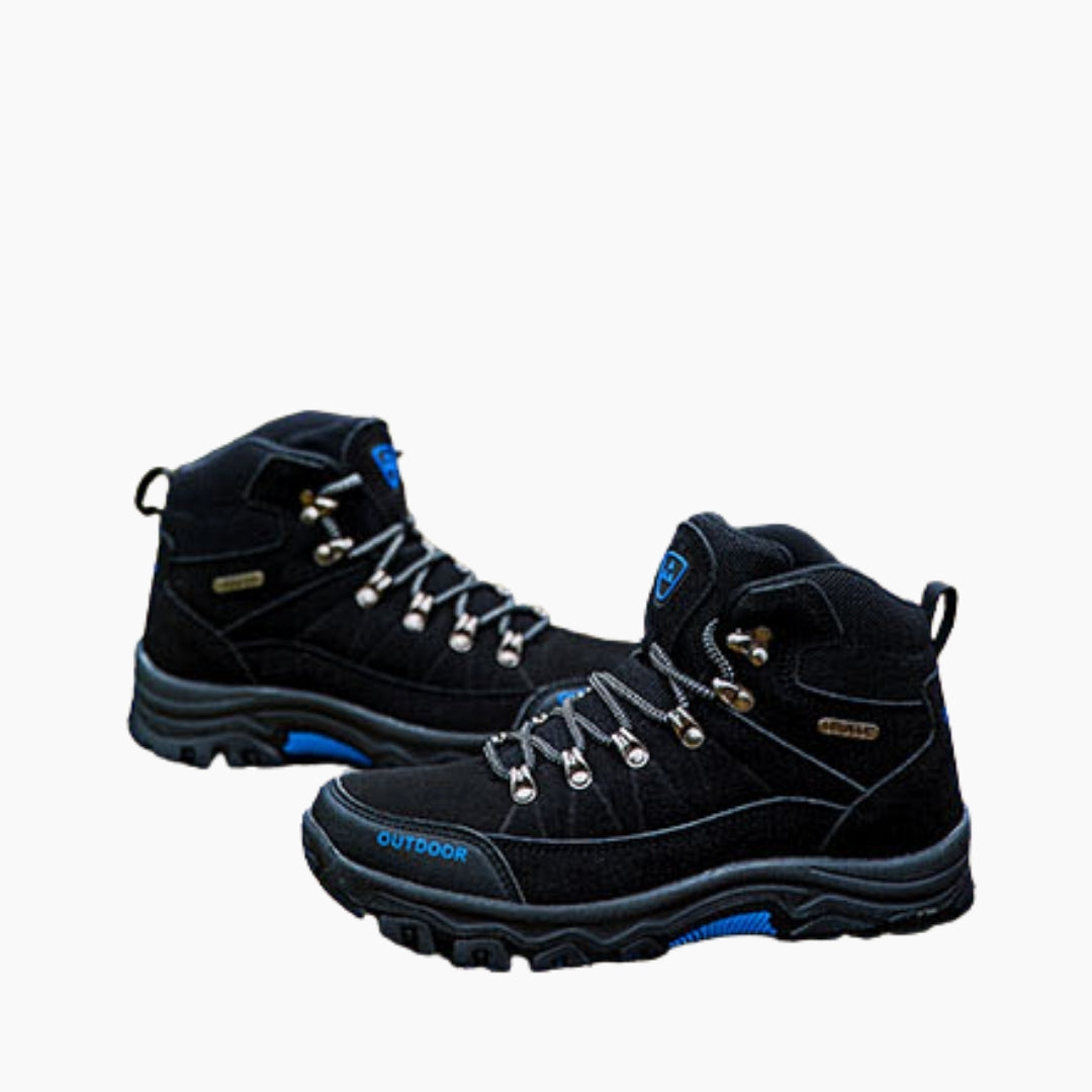 Black Anti-Skid, Shockproof : Hiking Boots for Men : Pahaara - 0683PaM