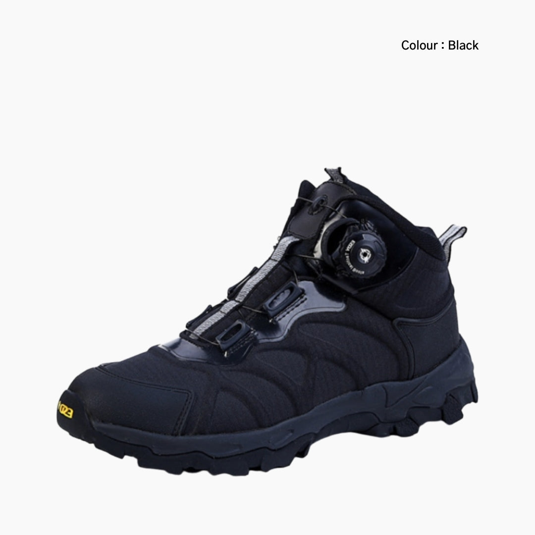 Black Handmade, Arch Support : Hiking Boots for Men : Pahaara - 0690PaM