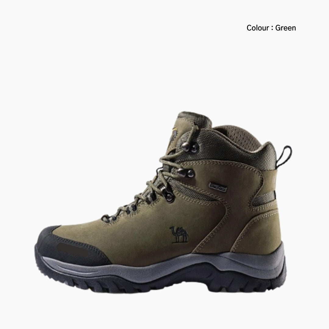 Green Non-Slip, Shock Absorption : Hiking Boots for Men : Pahaara - 0700PaM