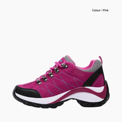 Pink Height Increasing, Waterproof : Hiking Boots for Women : Pahaara - 0702PaF