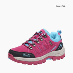 Pink Breathable, Waterproof : Hiking Boots for Women : Pahaara - 0708PaF
