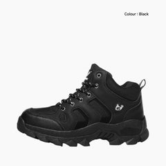Black Breathable, Lace-Up : Hiking Boots for Women : Pahaara - 0709PaF