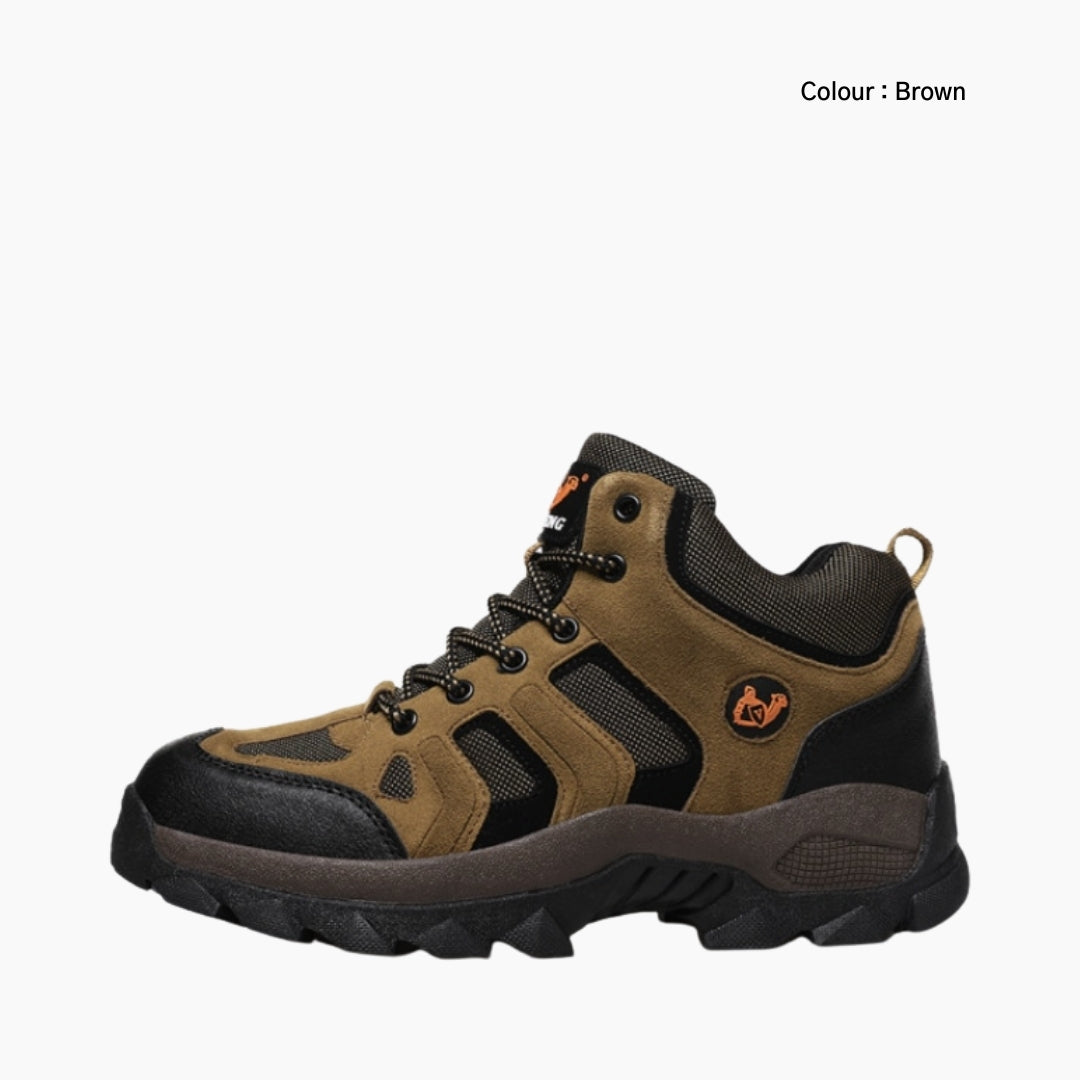 Brown Breathable, Lace-Up : Hiking Boots for Women : Pahaara - 0709PaF