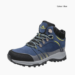 Blue Waterproof, Cushioned : Hiking Boots for Women : Pahaara - 0710PaF