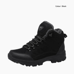 Black Waterproof, Anti-Skid : Hiking Boots for Women : Pahaara - 0711PaF