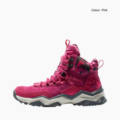 Pink Anti-Skid, Shock Absorption : Hiking Boots for Women : Pahaara - 0713PaF