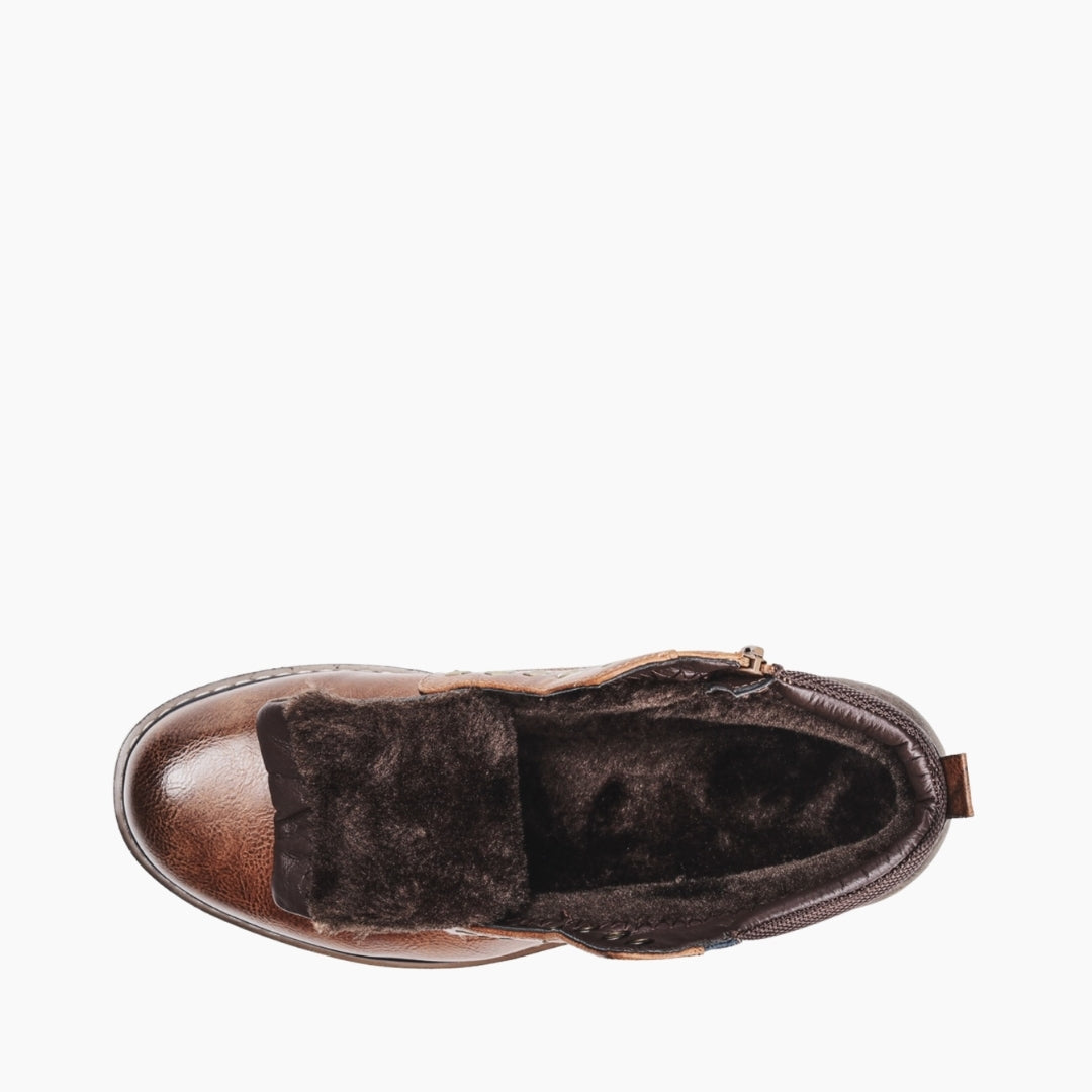 Brown Handmade, Round Toe : Winter Boots for Men : Saradi - 0719SrM