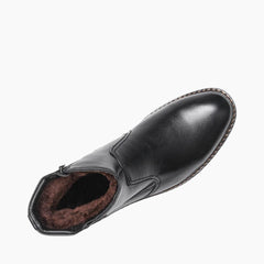 Handmade, Round Toe : Winter Boots for Men