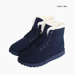 Blue Handmade, Non-Slip Sole : Winter Boots for Women : Saradi - 0722SrF