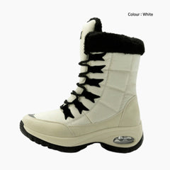 White Waterproof, Non-Slip : Winter Boots for Women : Saradi - 0729SrF