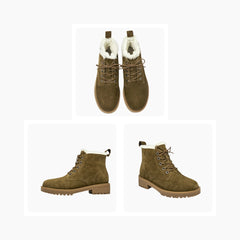 Handmade, Round-Toe : Winter Boots for Women : Saradi - 0740SrF