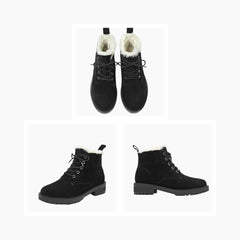 Handmade, Round-Toe : Winter Boots for Women : Saradi - 0740SrF