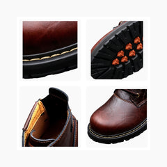 Round-Toe, Lace-Up : Ankle Boots for Men : Gittey - 0757GiM
