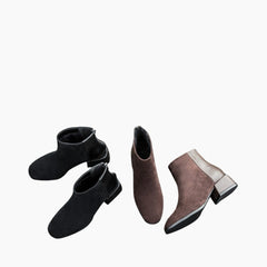 Round-Toe, Square Heel : Ankle Boots for Women : Gittey - 0780GiF