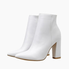 White Non-Slip Sole, Wear resistant : Ankle Boots for Women : Gittey - 0789GiF