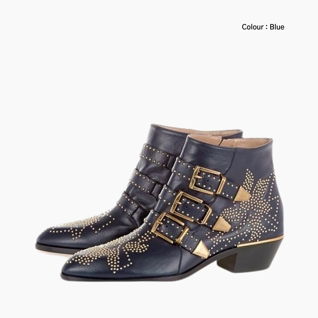 Blue Non-Slip, Handmade : Ankle Boots for Women : Gittey - 0803GiF