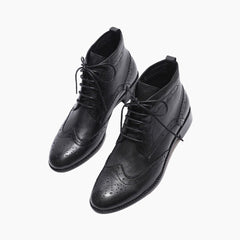 Black Round-Toe, Handmade : Ankle Boots for Women : Gittey - 0809GiF