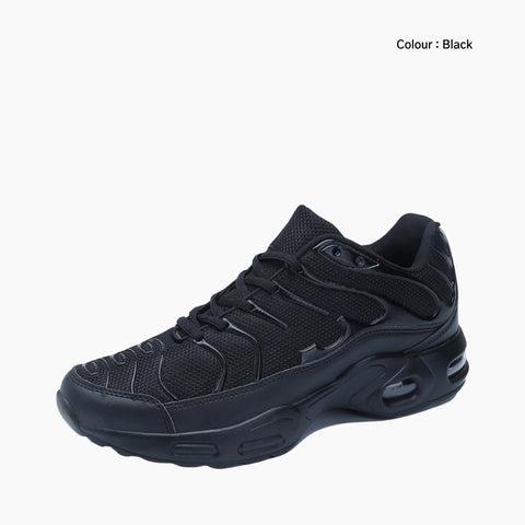 Black Cushioning, Breathable : Running Shoes for Men : Gatee - 0823GtM