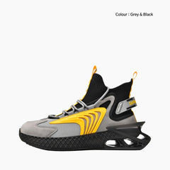 Grey & Black Light, Height Increasing : Running Shoes for Men : Gatee - 0826GtM