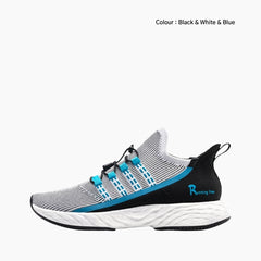 WHite & Blue Shock Absorption, Anti-Slippery  : Running Shoes for Men : Gatee - 0829GtM