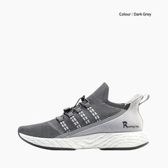 Dark Grey Shock Absorption, Anti-Slippery  : Running Shoes for Men : Gatee - 0829GtM