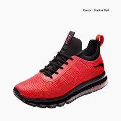 Black & Red Shock Absorbtion, Damping Cushion : Running Shoes for Men : Gatee - 0831GtM
